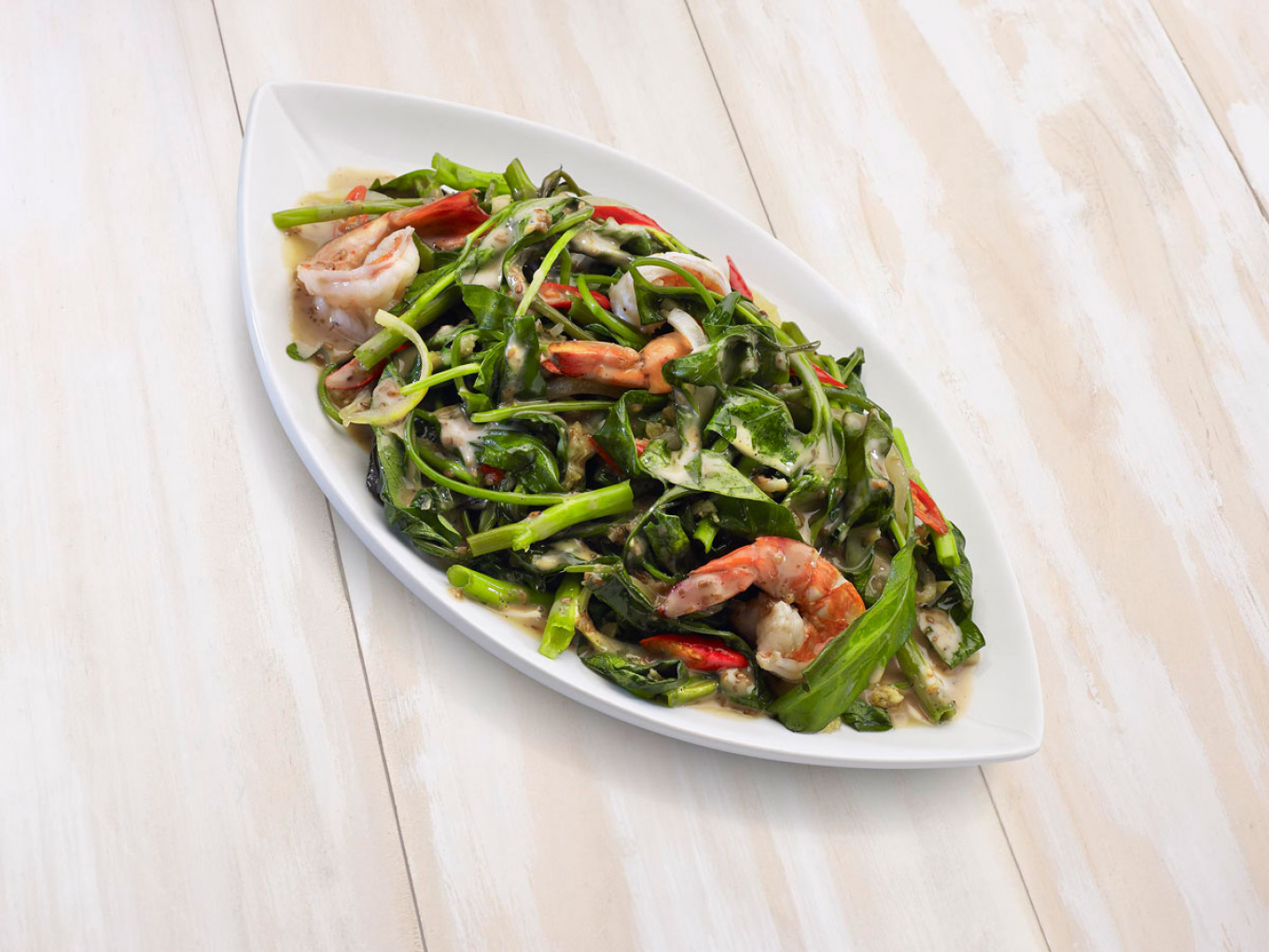 Sautéed Water Spinach with Roasted Sesame