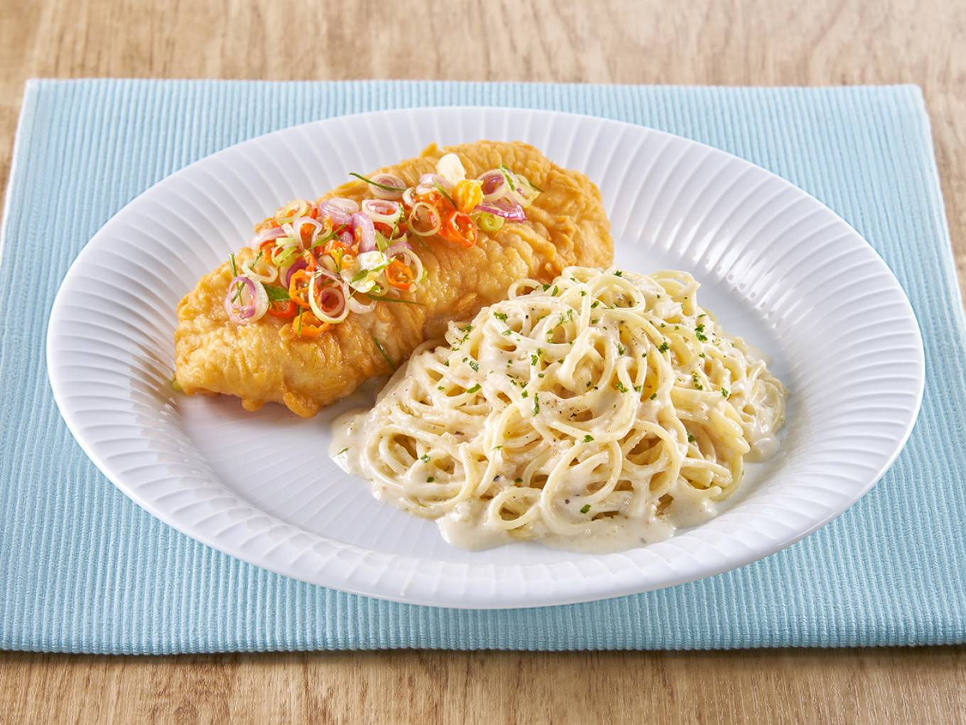 Pasta Gurih dengan Ikan Sambal Matah