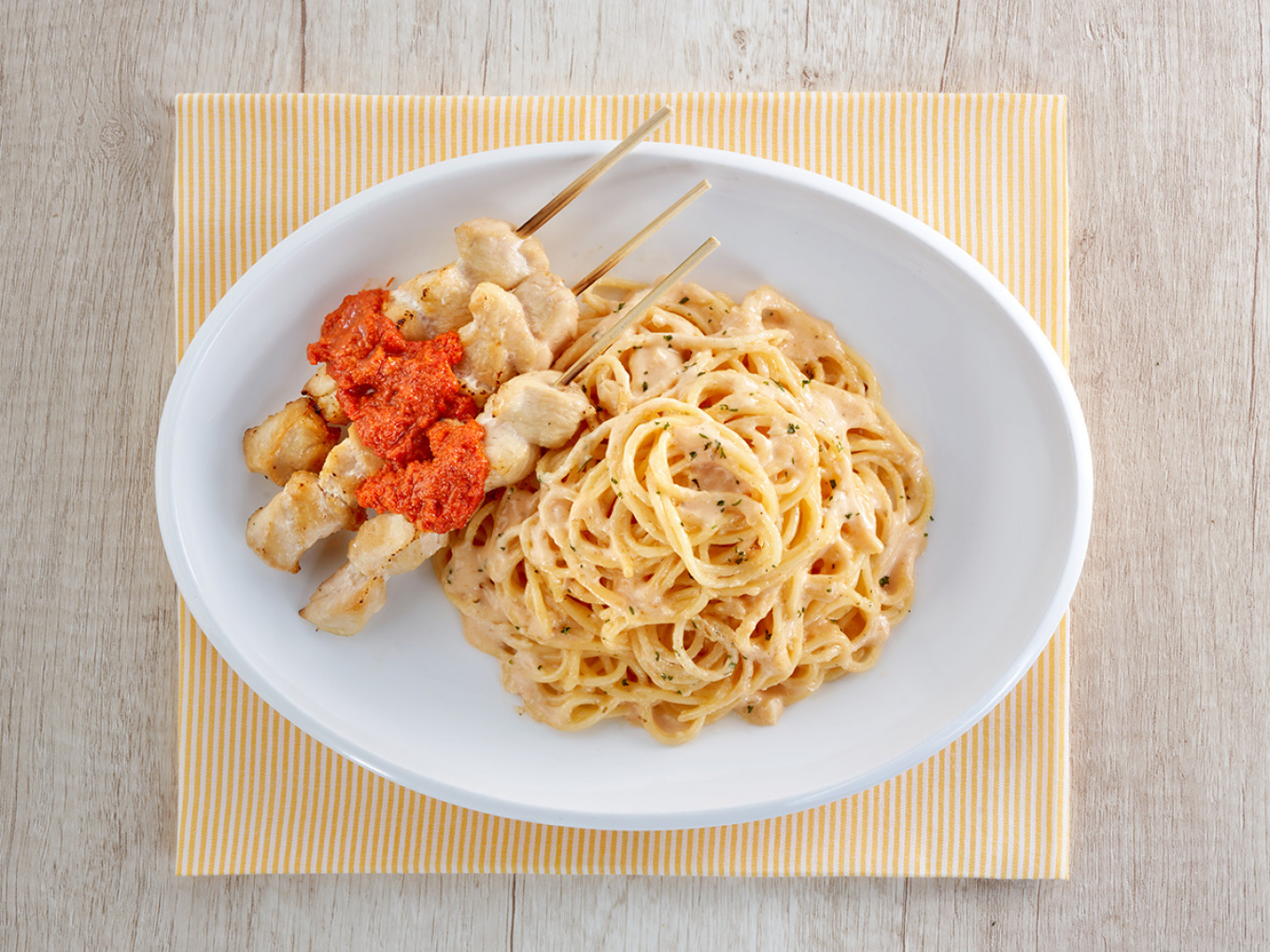 Spaghetti Sate Taichan