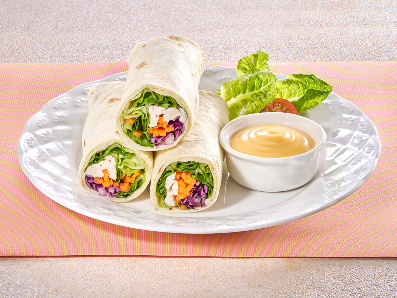 Wrap Tortilla dengan Ayam & Keju